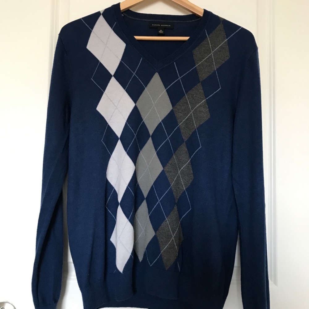 Banana Republic Men's Medium Argyle Sweater